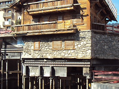 Soutènement - Chalet Tahoe à Courchevel 1850